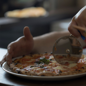 Pizza gustosa pizza Gli Ostinati Ristorante ad Arezzo via de' cenci